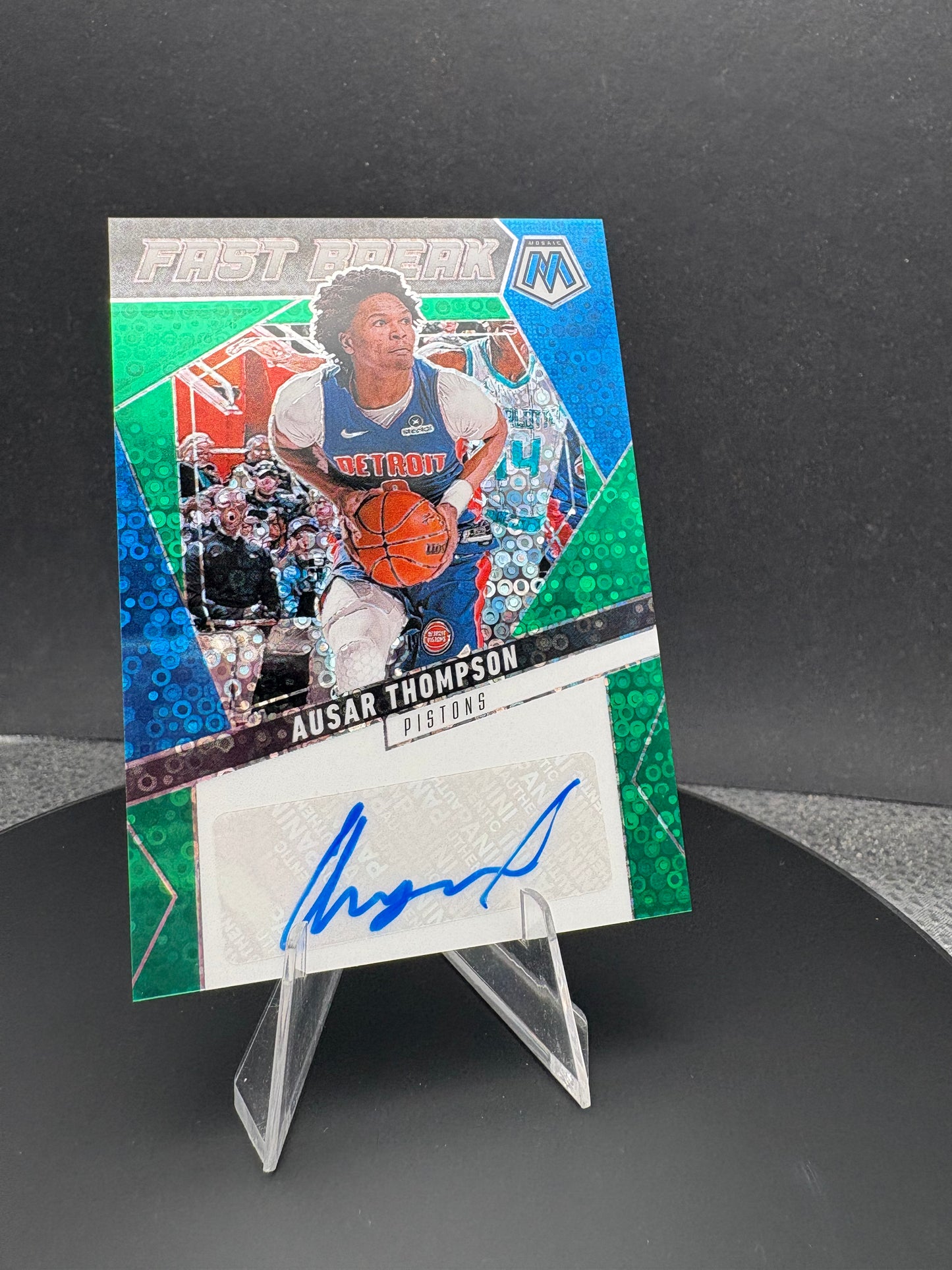 2024-25 Mosaic Ausar Thompson Fast Break Disco /5 AUTO