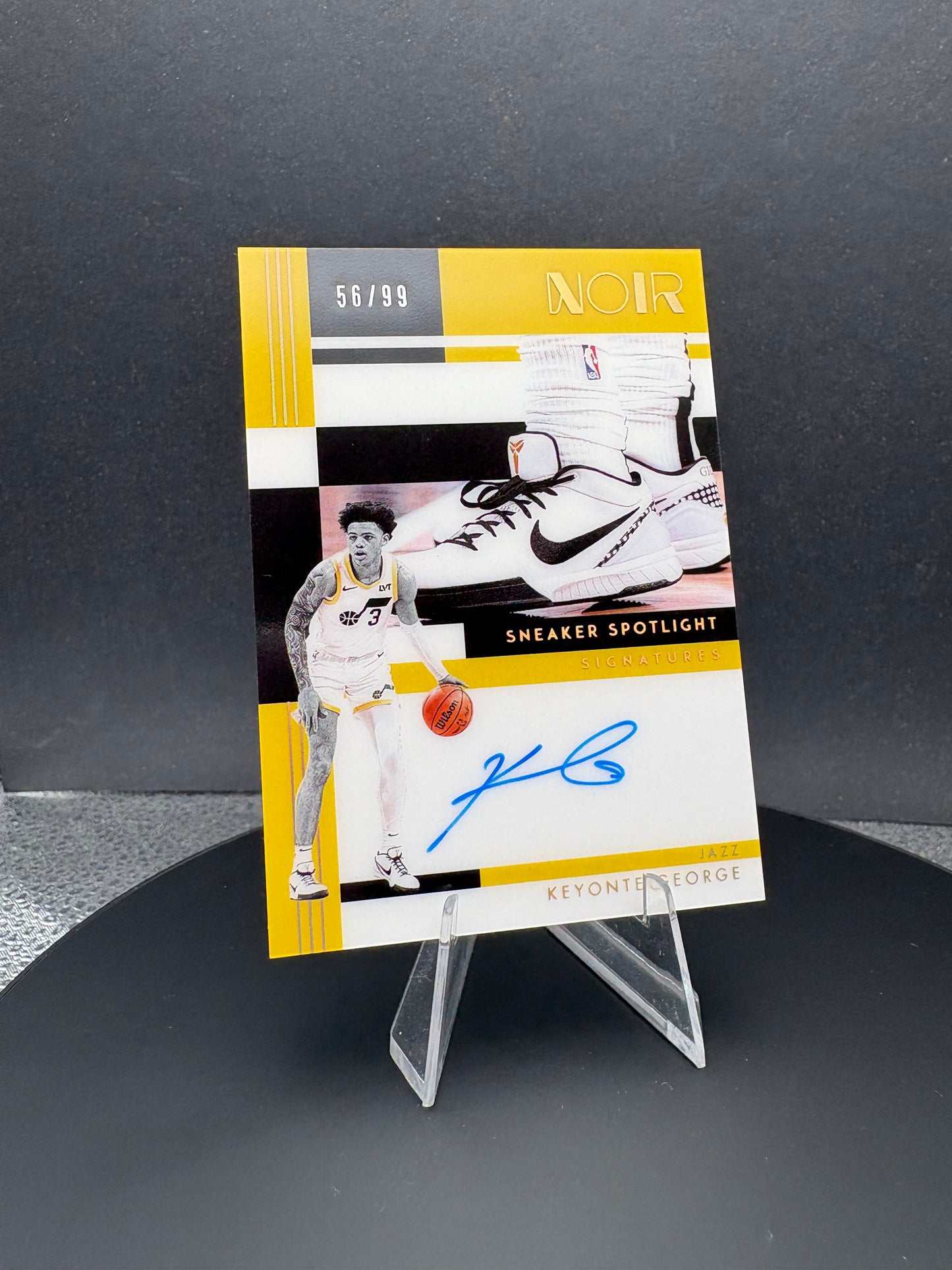 2024-25 NOIR Keyonte George Sneaker Spotlight /99 AUTO