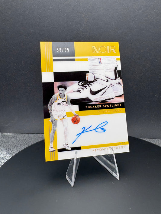 2024-25 NOIR Keyonte George Sneaker Spotlight /99 AUTO