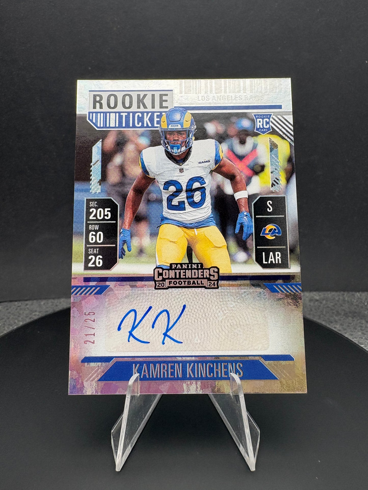 2024 Contenders Kamren Kinchens Rookie Ticket AUTO /25