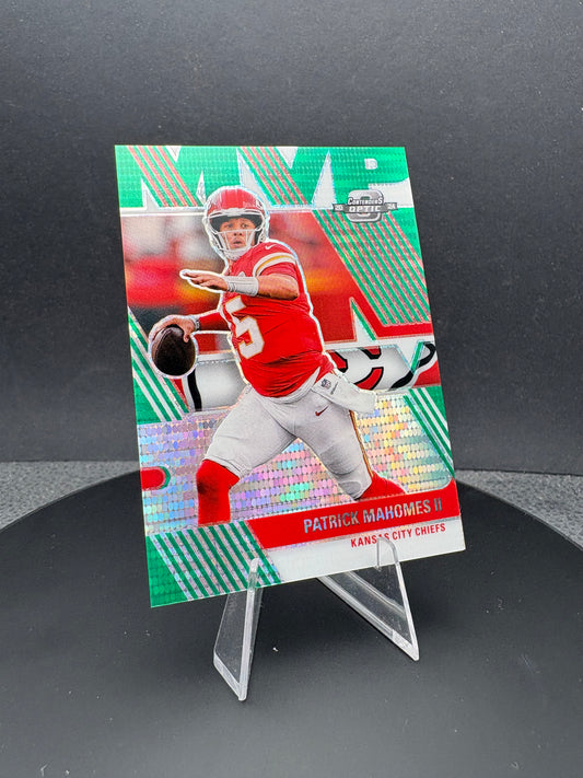 2024 Contenders Optic Patrick Mahomes /30 MVP-PMS Green Pulsar