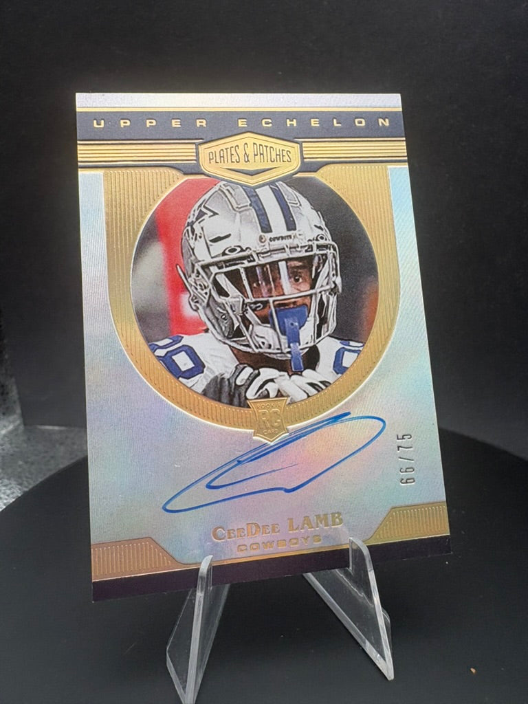 2020 Plates and Patches CeeDee Lamb auto RC /75