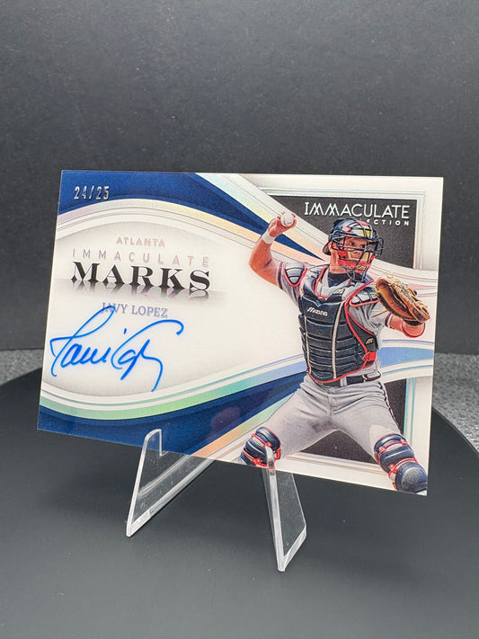 2023 Immaculate Collection - Immaculate Marks Javy Lopez  Holo Silver /25 AUTO