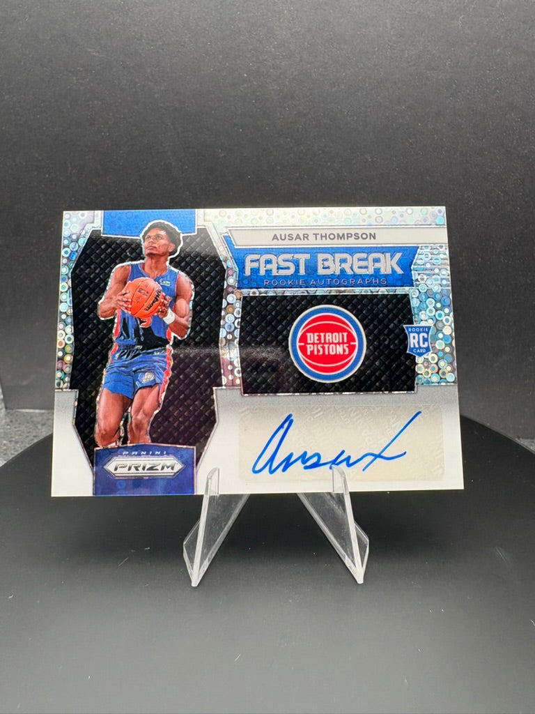 2023-24 Prizm Ausar Thompson Fast Break RC auto