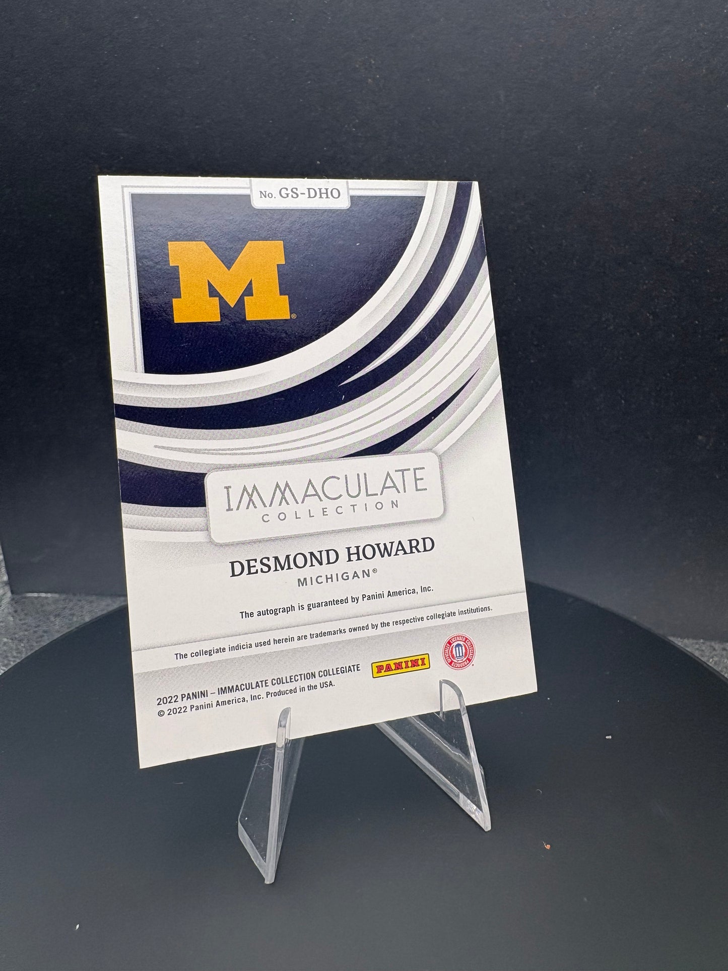 2022 Immaculate Collection All-Time Greats Desmond Howard Michigan /99 AUTO
