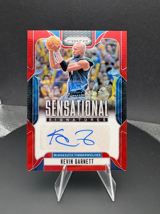 2024-25 Prizm Kevin Garnett Sensational Signatures AUTO