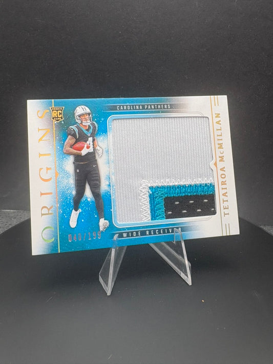 2025 Origins Tetairoa McMillan RC patch /199