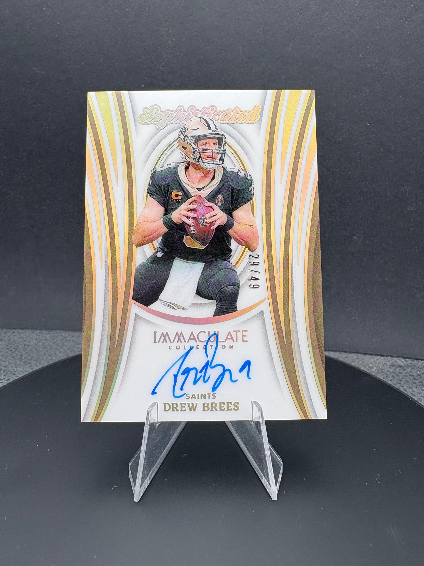 2024 Immaculate Collection Sophisticated Drew Brees auto /49 New Orleans Saints