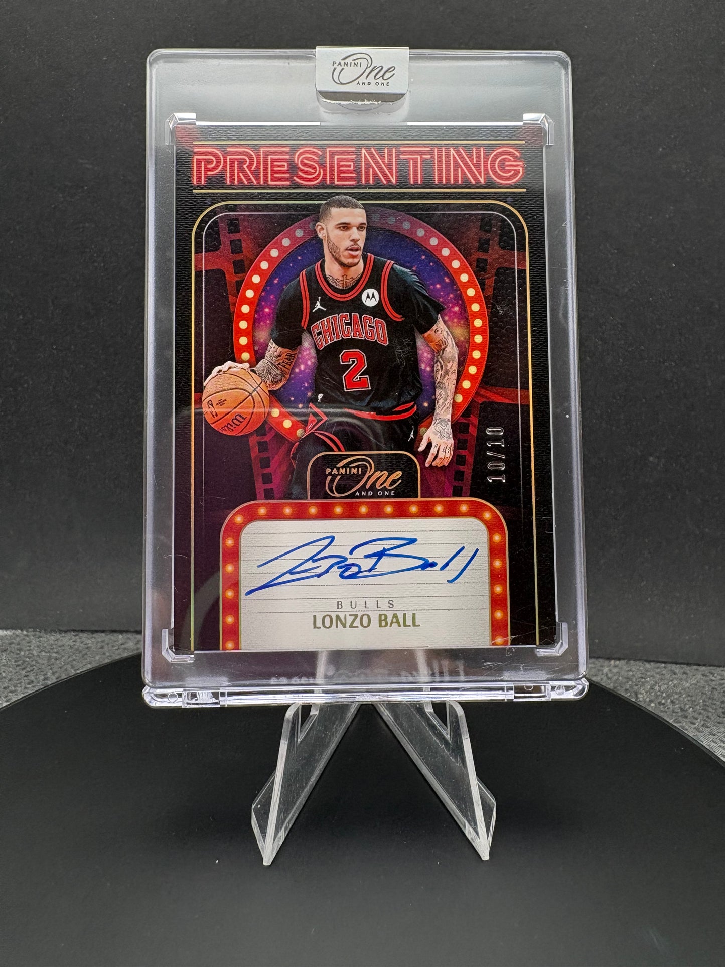 2024-25 One and One Presenting Lonzo Ball AUTO /10 Chicago Bulls