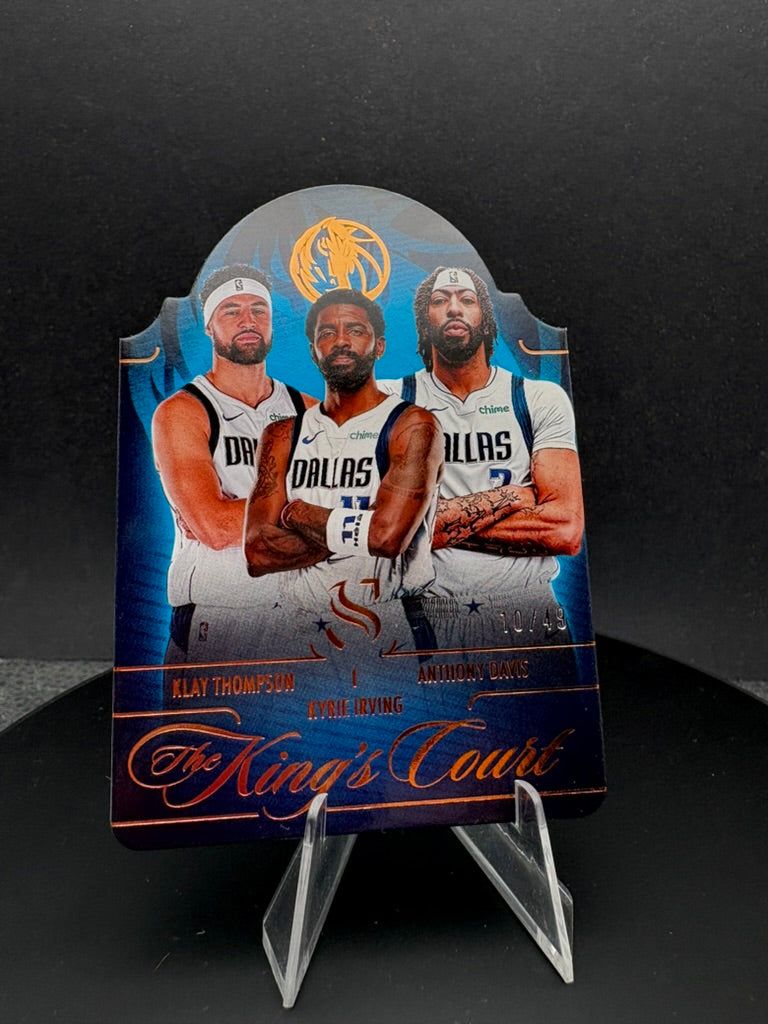 2024-25 Silhouette The Court Kings Thompson/Irving/Davis #7 /49