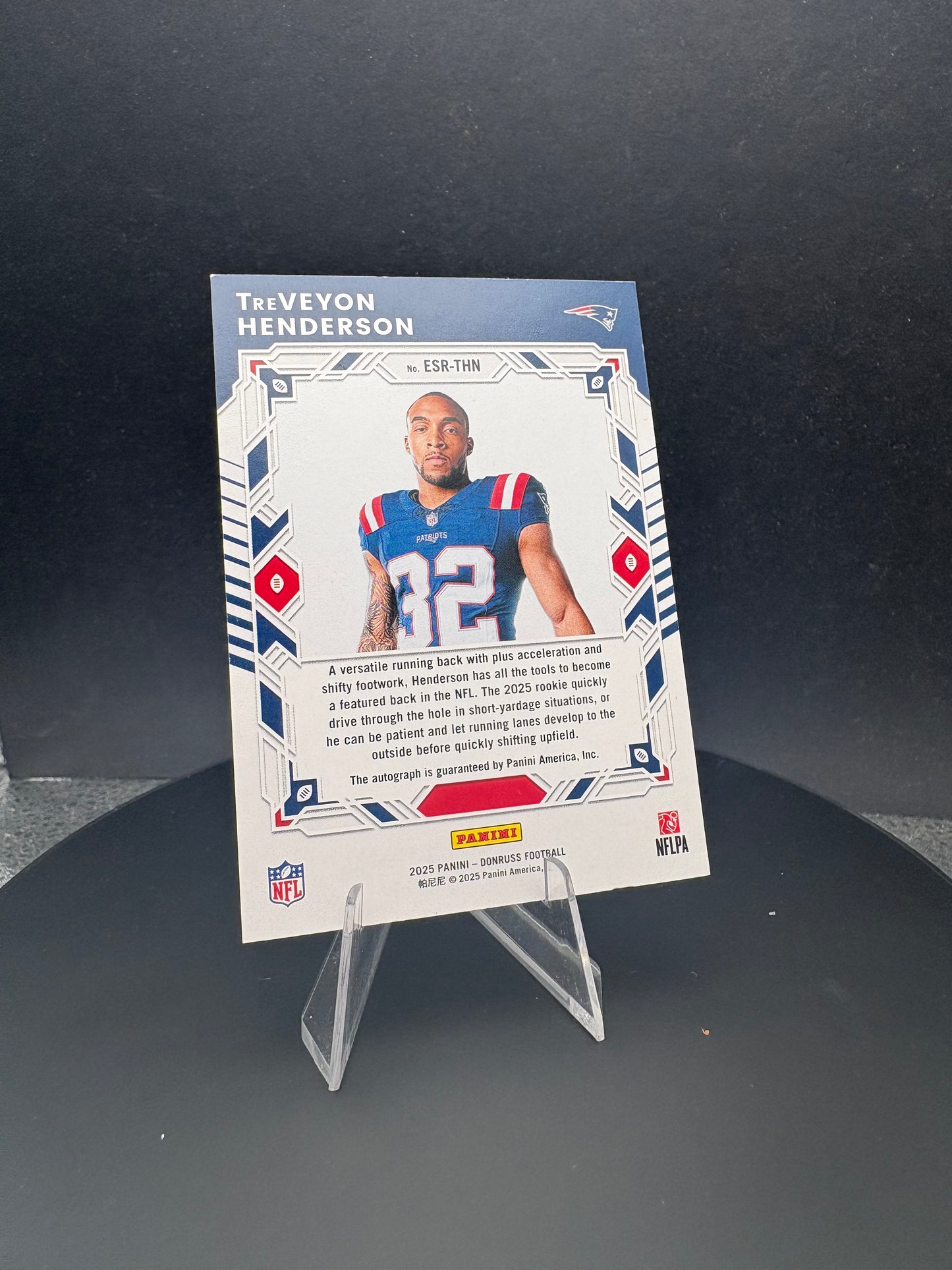 2025 Donruss Trevon Henderson AUTO Elite Series RC /99