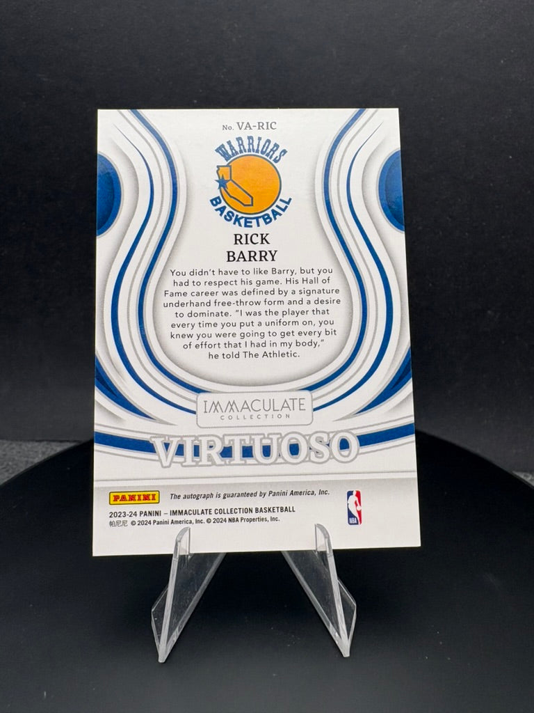 2023-24 Immaculate Collection Rick Barry Virtuoso AUTO /99