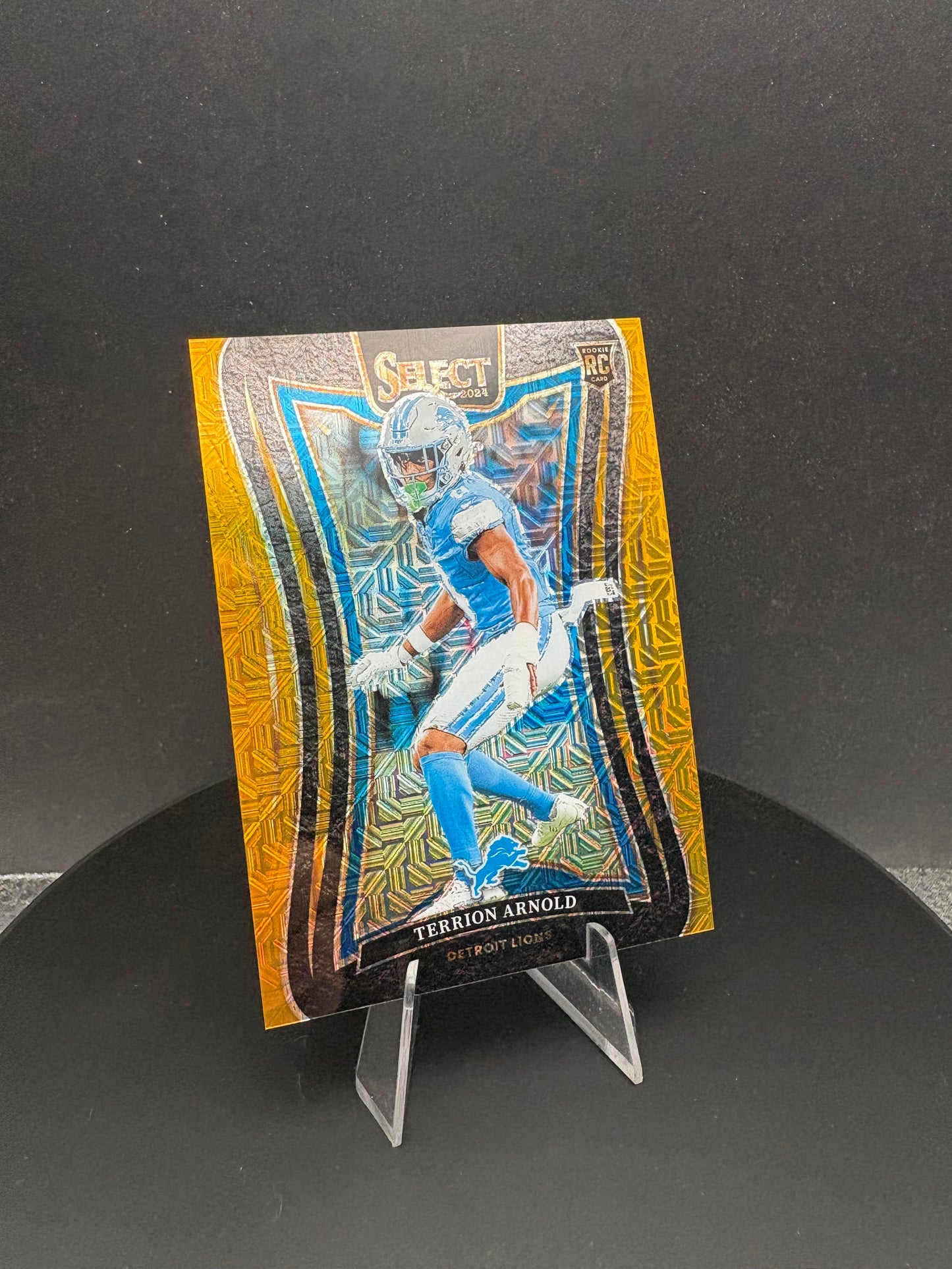 2024 Terrion Arnold Rookie, 8/10, gold PRIZM