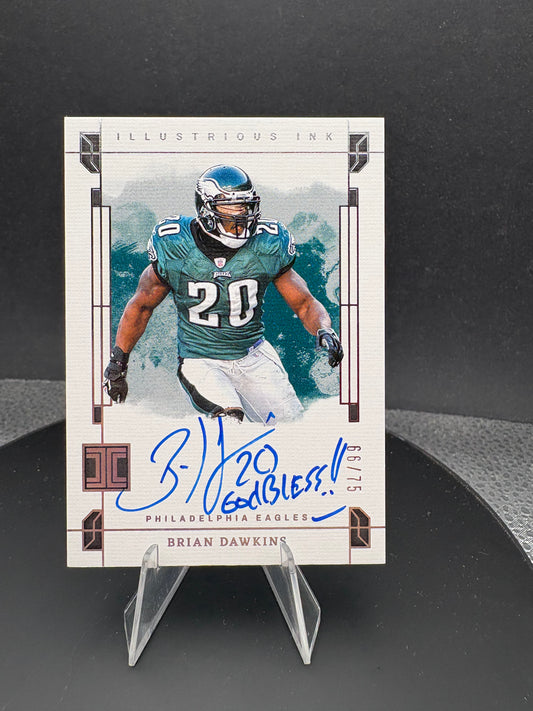 2024 Impeccable Brian Dawkins Illustrious Ink auto /75 #ILL-BDS