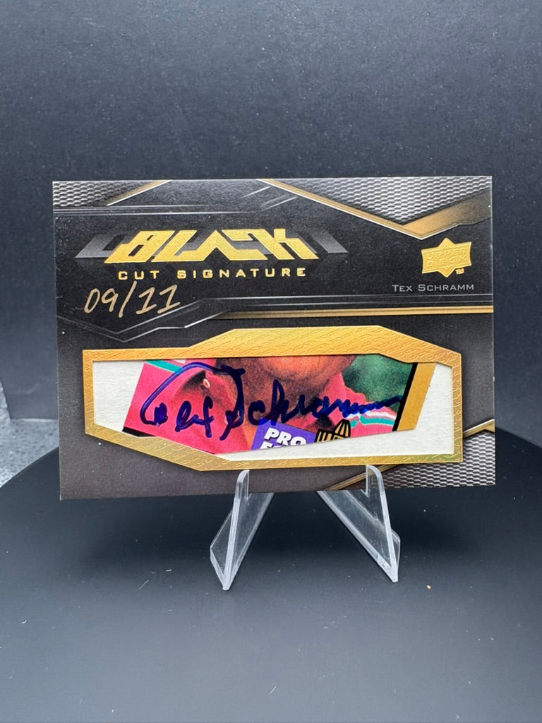2009 Upper Deck Tex Schramm Black Cut Signature AUTO /11