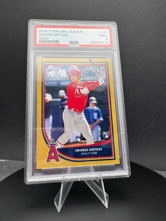 2018 Topps Big League Shohei Ohtani GOLD PSA 9