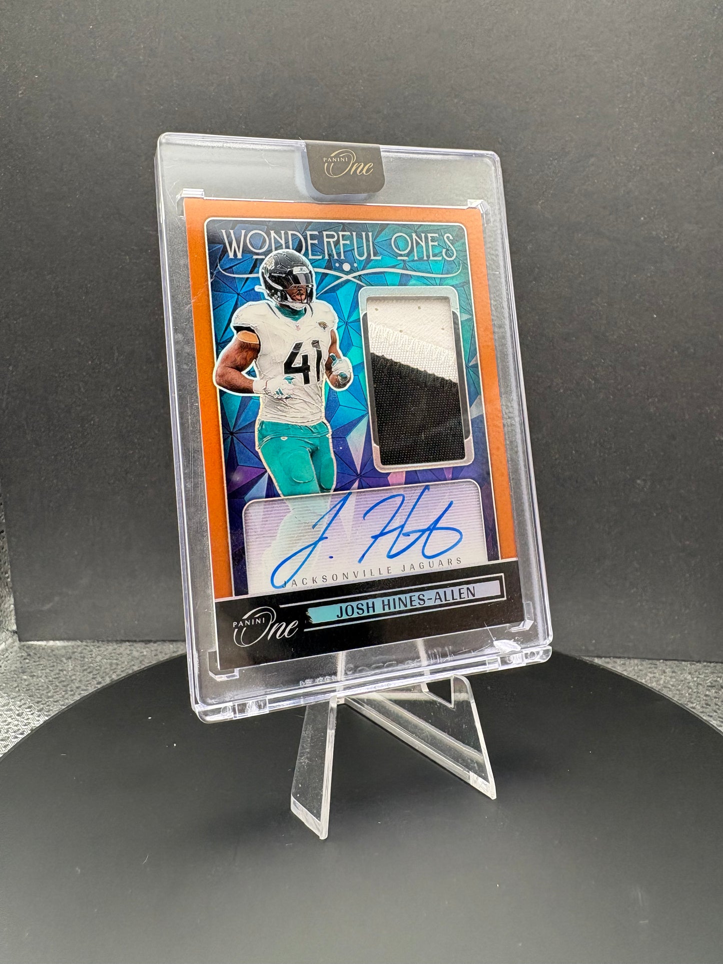 2024 Panini One Josh Hines-Allen AUTO patch /20 Wonderful Ones