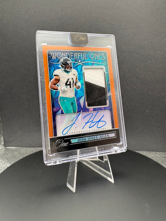 2024 Panini One Josh Hines-Allen AUTO patch /20 Wonderful Ones