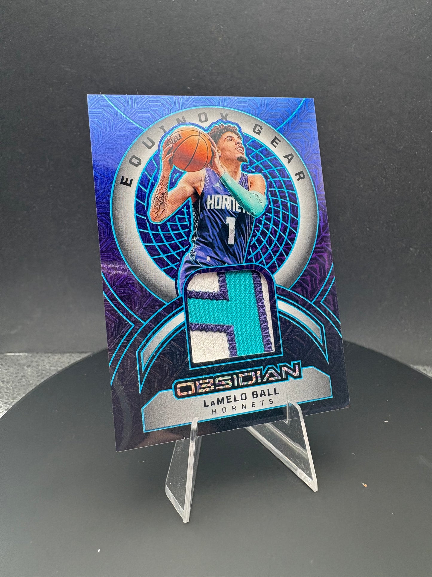2024-25 Obsidian Lamelo Ball #eg-lmb Equinox Gear tri-color patch /5