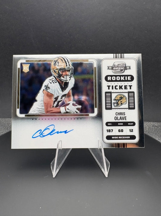 2022 Contenders Optic Chris Olave RC #109 AUTO