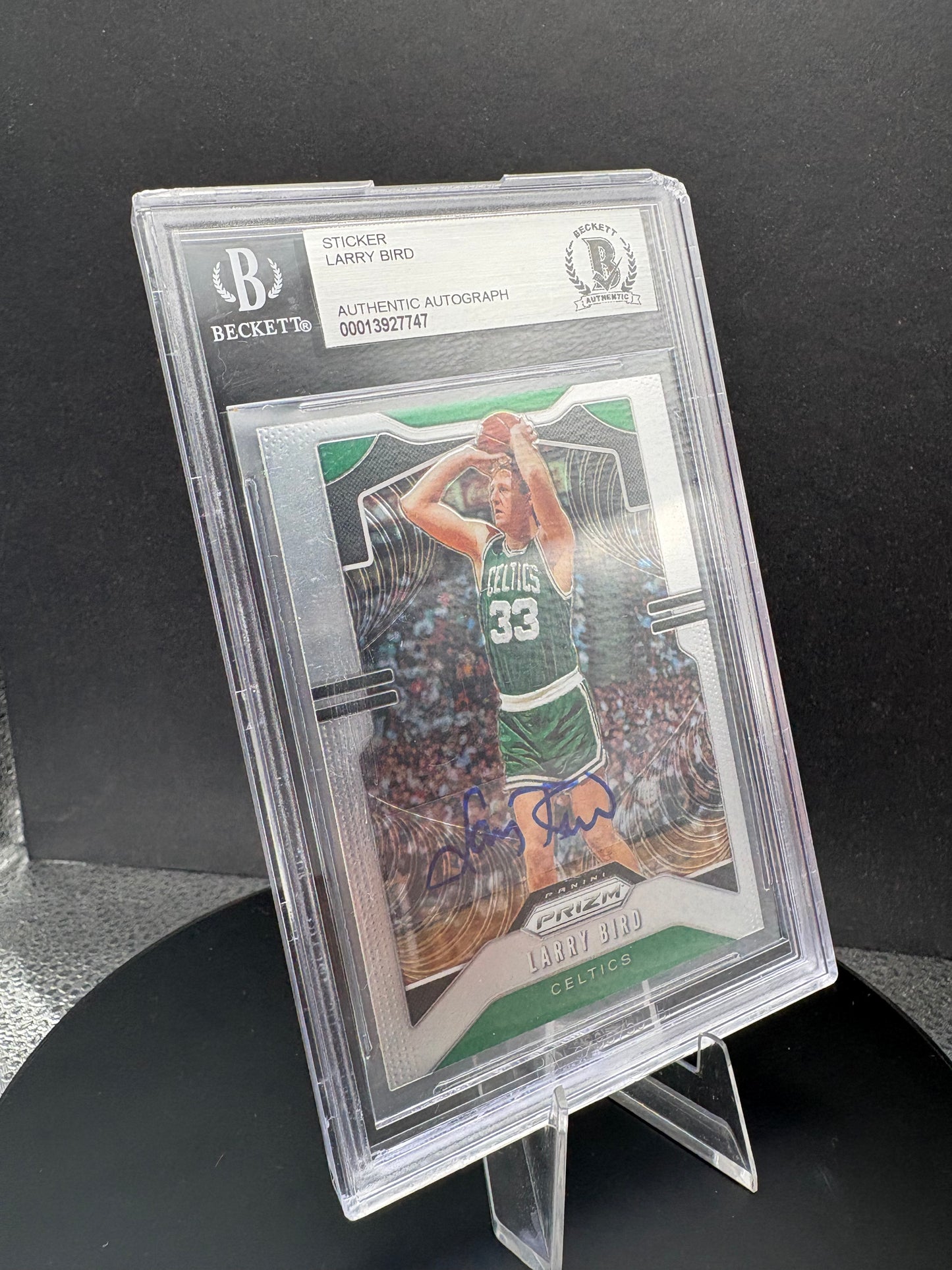 2019-20 Prizm Larry Bird AUTO Beckett authenticated