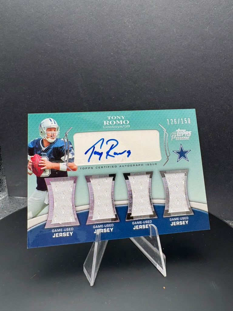 2010 Topps Tony Romo #PL5-TR Game Used AUTO