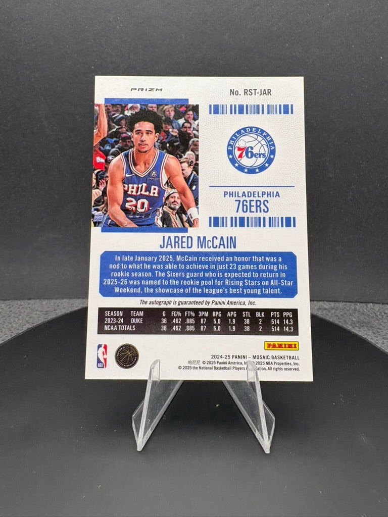 2024-25 Mosaic Jared McCain RC /75 PRIZM