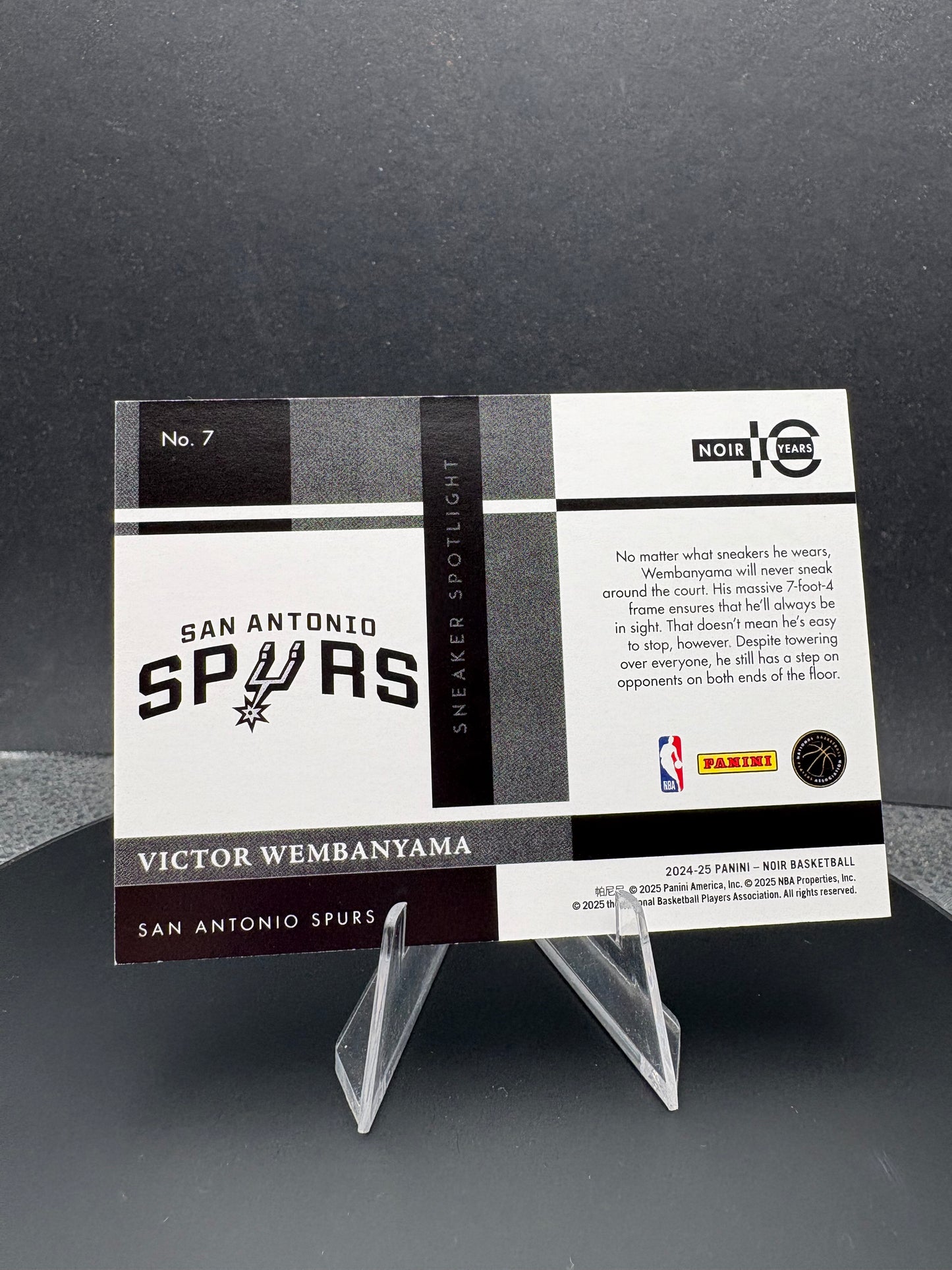 2024-25 NOIR Victor Wembanyama Sneaker Spotlight /99