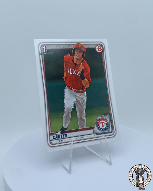 Evan Carter 2020 Bowman 1st Edition #BD-126 - Texas Rangers