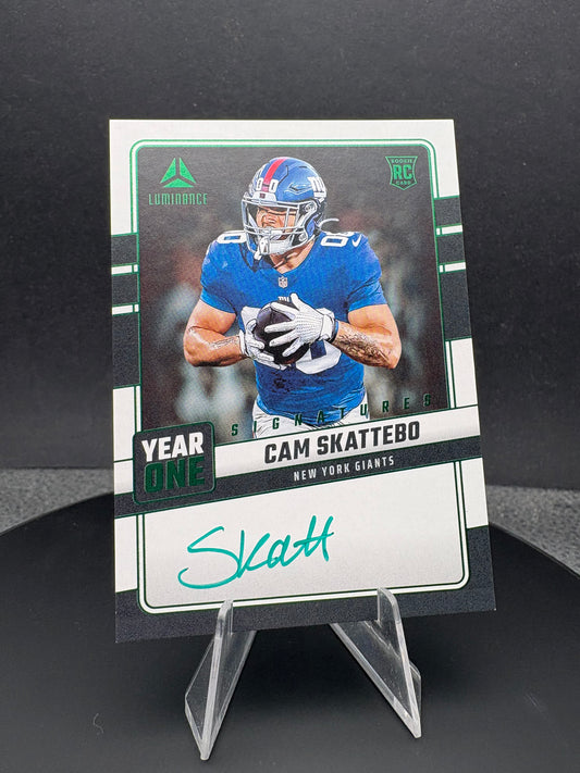 2025 Luminance Cam Skattebo AUTO Rookie Year One green