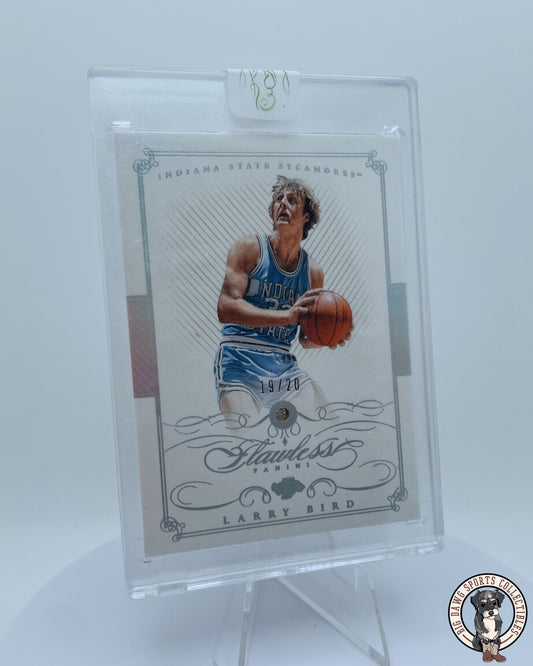 Larry Bird 2018-19 Panini Dominion Peerless Autograph Relic Card (15/49)