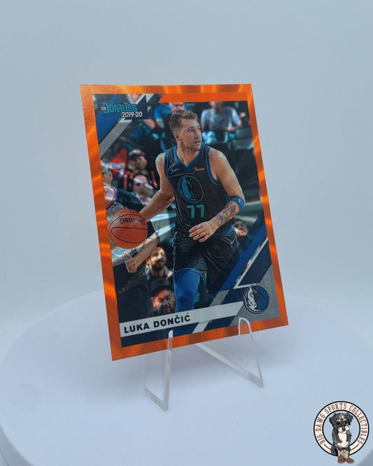 Luka Dončić 2019-20 Panini Donruss Orange Laser #46 - Dallas Mavericks