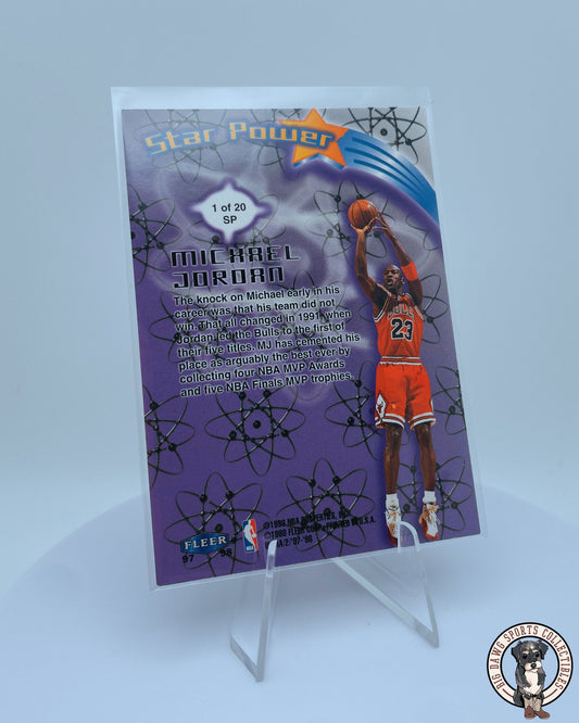 Michael Jordan 1997-98 Fleer Ultra Star Power Card