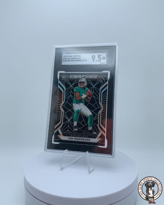 Tua Tagovailoa 2020 Panini Obsidian Electric Etch Orange RC #103 - SGC 9.5 /75