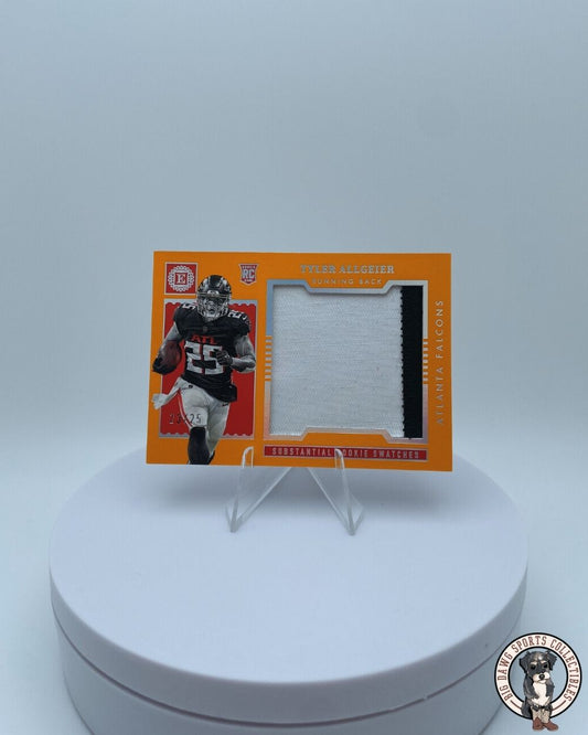 Tyler Allgeier 2022 Panini Encased Substantial Rookie Swatches Orange #SS-39 (RC) - 23/25