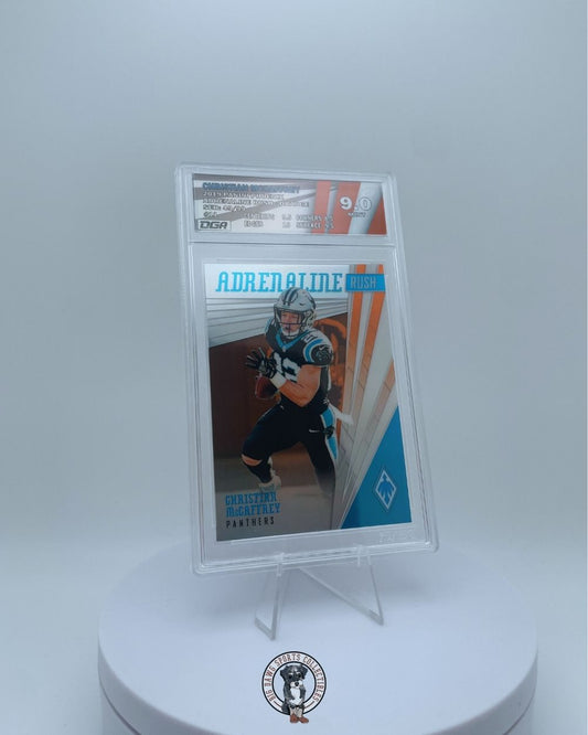 Christian McCaffrey 2019 Panini Phoenix Adrenaline Rush #11 - Graded 9 Mint - #49/99