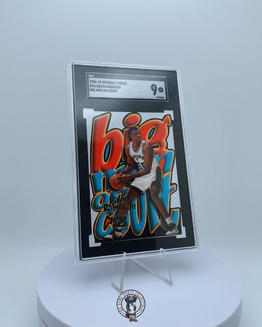 David Robinson 1996-97 SkyBox Z-Force Big Men on Court #10 - Graded 9 Mint - Spurs
