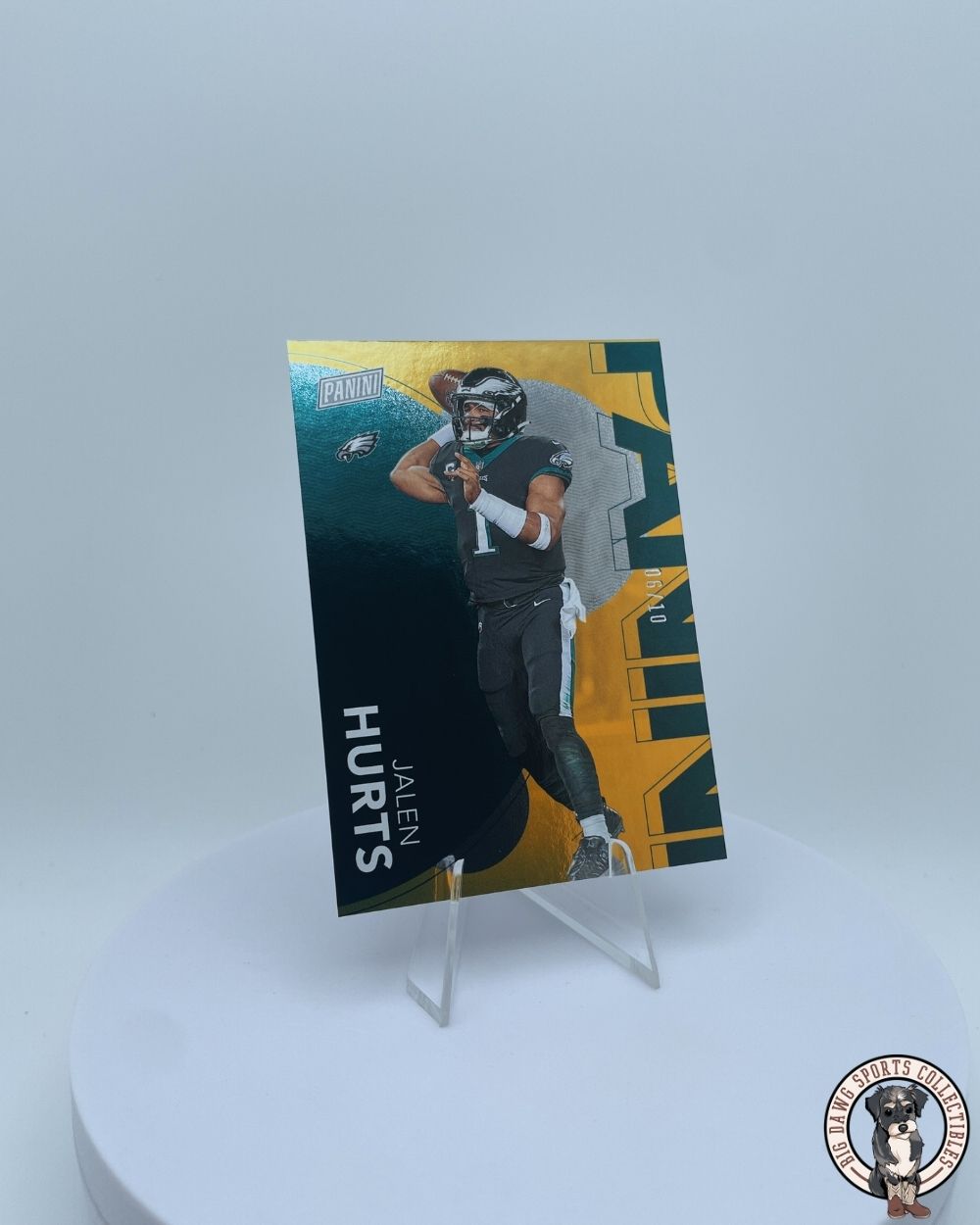 Jalen Hurts 2023 Panini Gold Philadelphia Eagles Card #5/10