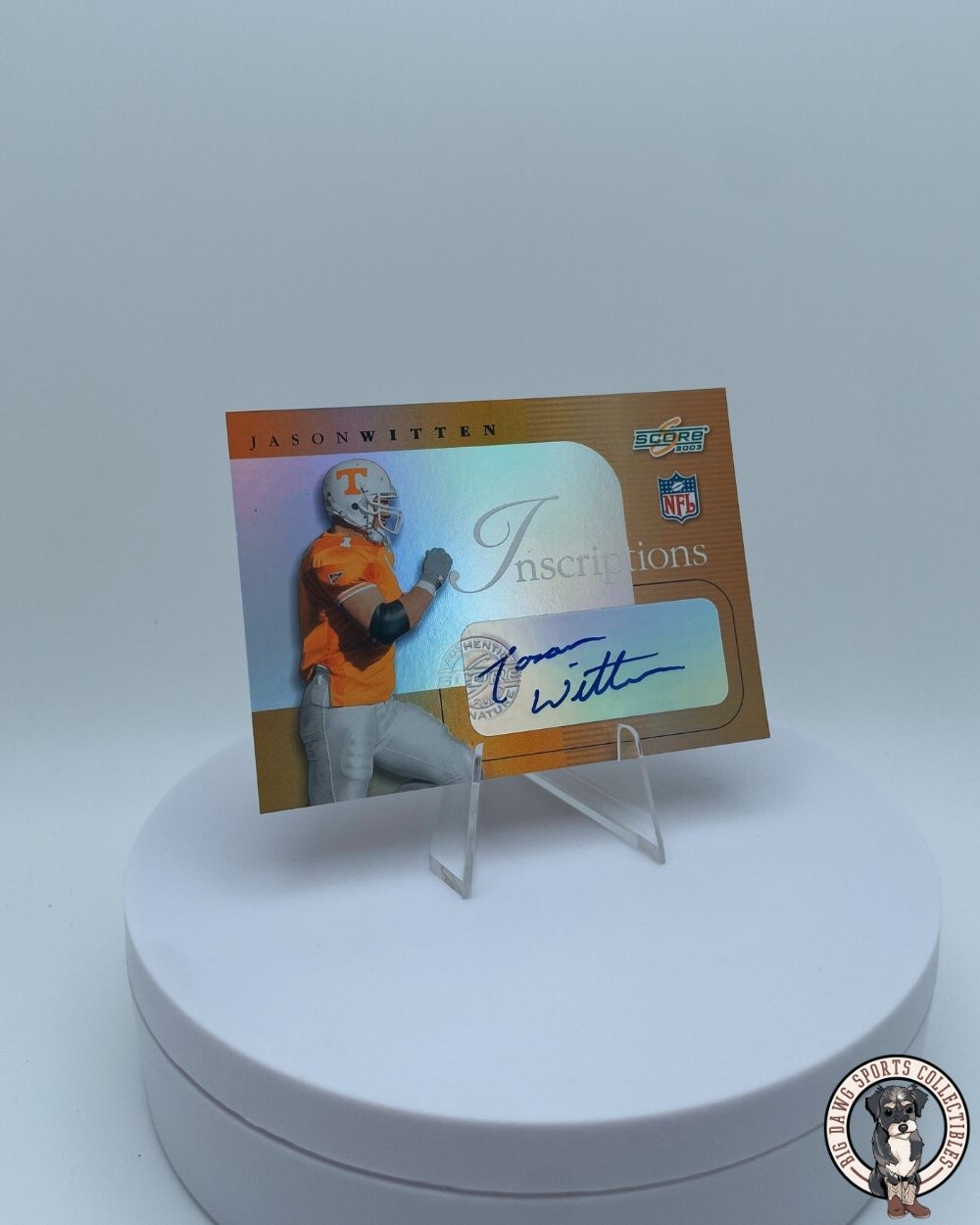 Jason Witten 2003 Score Inscriptions Autograph Card - Tennessee Volunteers