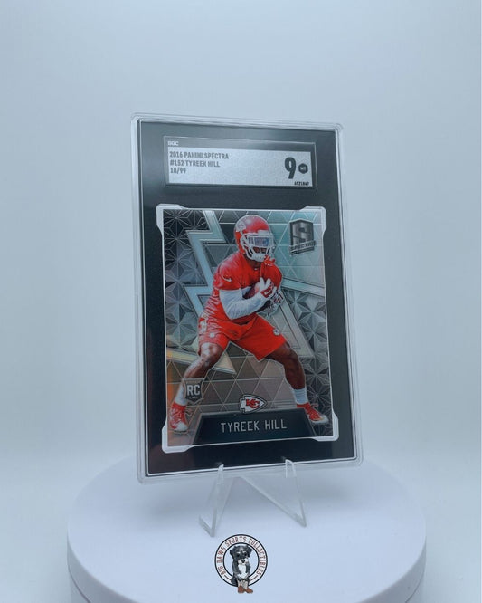 Tyreek Hill 2016 Panini Spectra Rookie Card #152 - SGC 9 - Serial Numbered 18/99