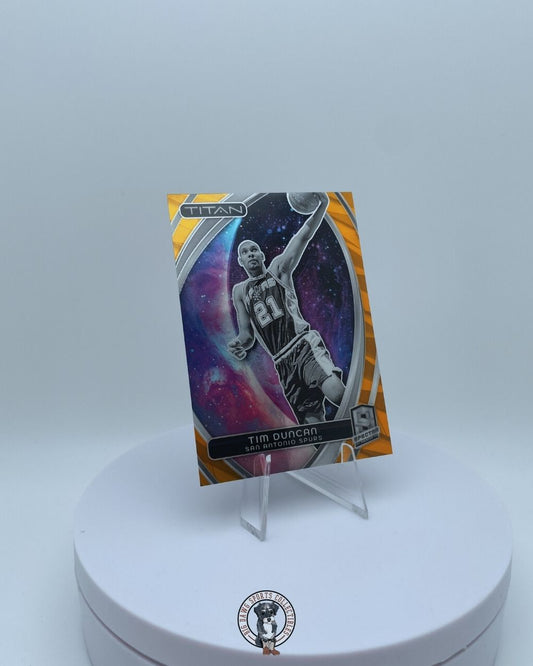 Tim Duncan 2/10 - 2023-24 Spectra Titan Gold Prizm #86