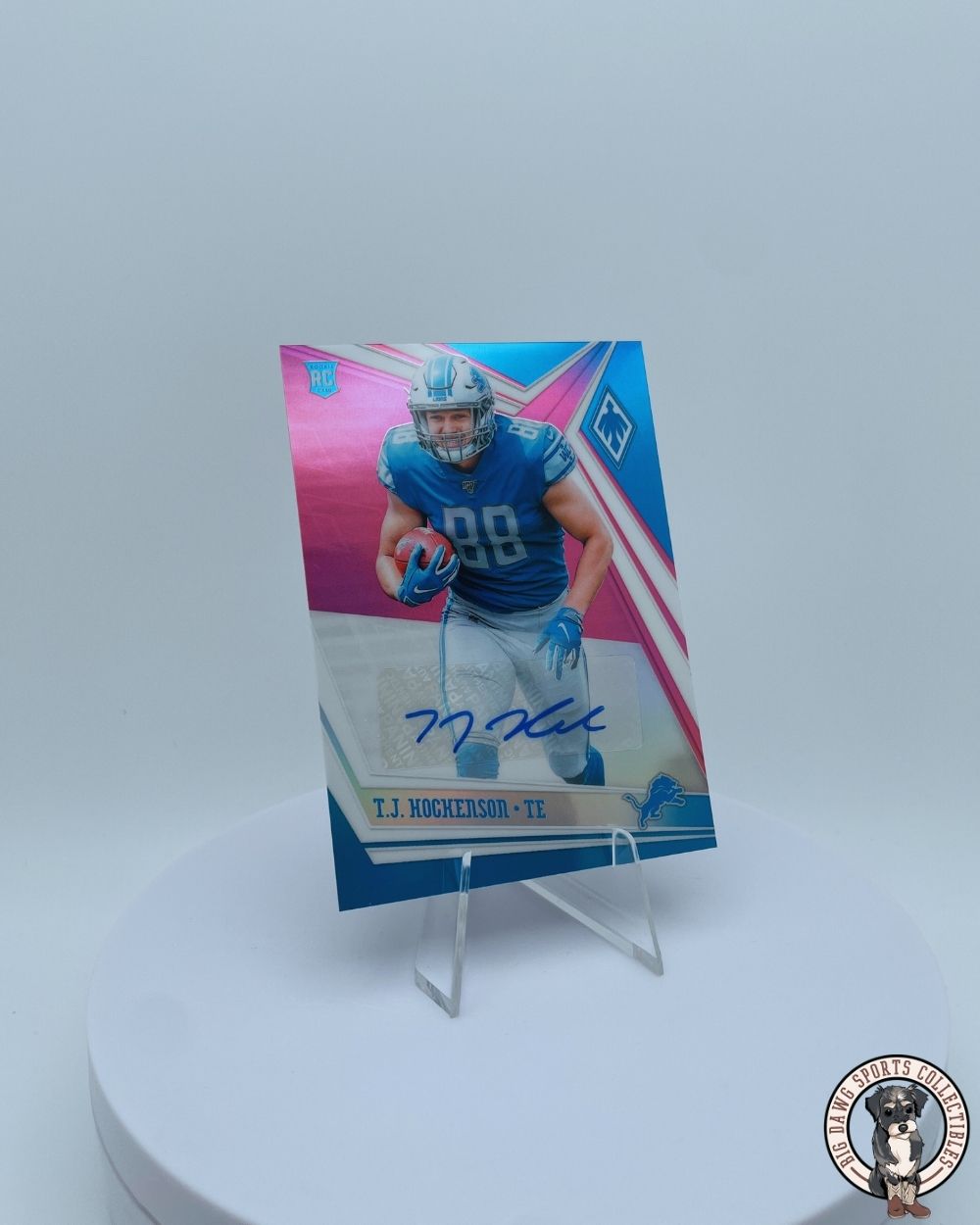 T.J. Hockenson 2019 Panini Phoenix Rookie Autograph Card #119 - Detroit Lions