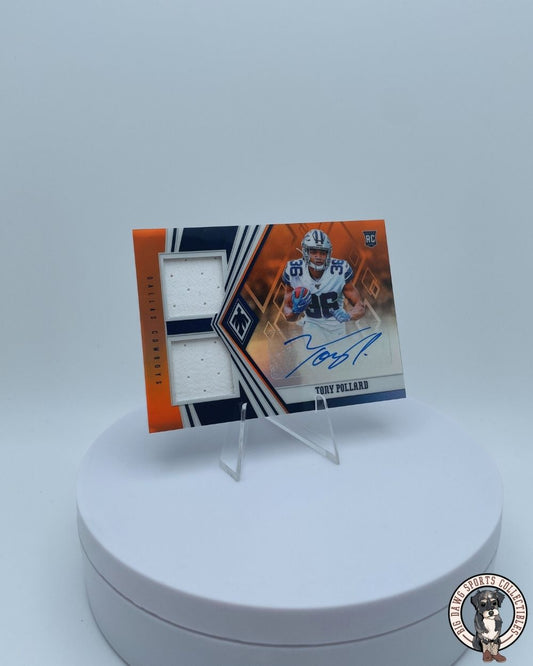 Tony Pollard 2019 Panini Phoenix Rookie Patch Autograph #RDA-TP - Dallas Cowboys /125