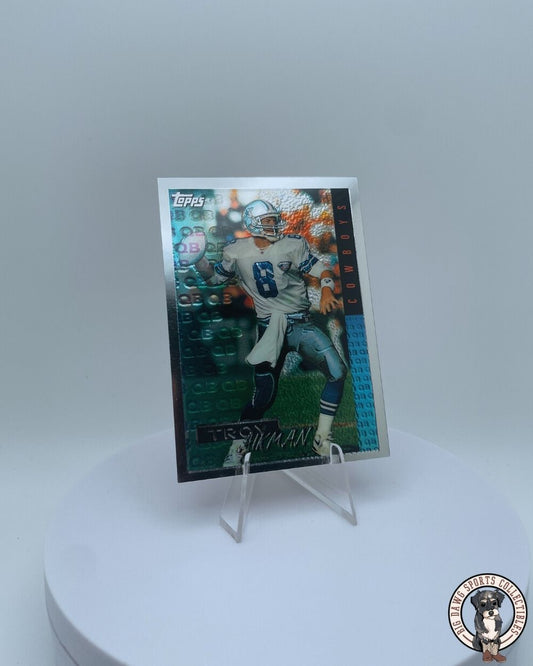 Troy Aikman 1995 Topps Chrome Quarterback Club Card - Dallas Cowboys